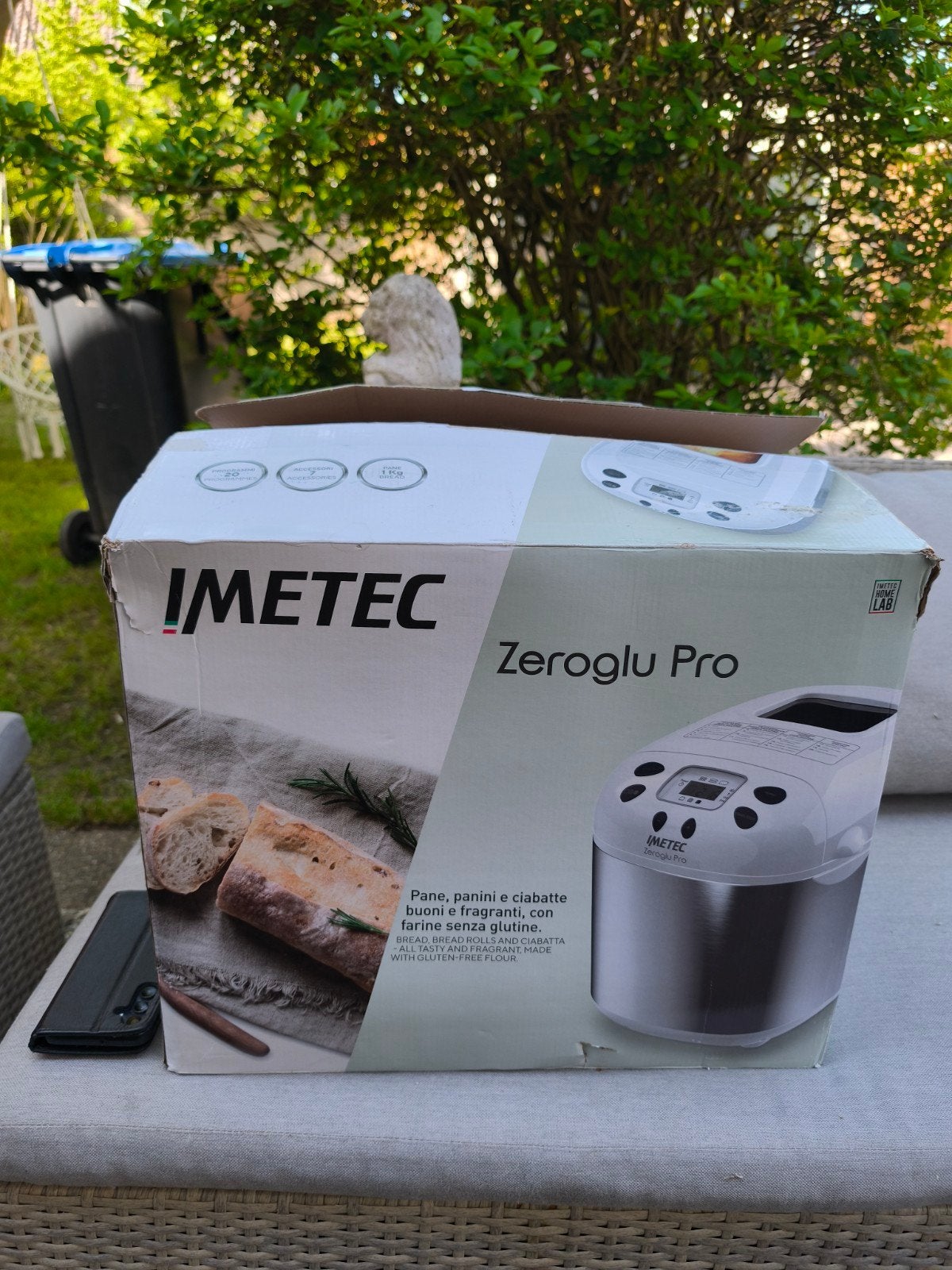 IMETEC Zeroglu Pro Broodbakmachine - Glutenvrij Brood, Witgoed en Apparatuur, Broodbakmachines, Met timer, Meer dan 10 programma's