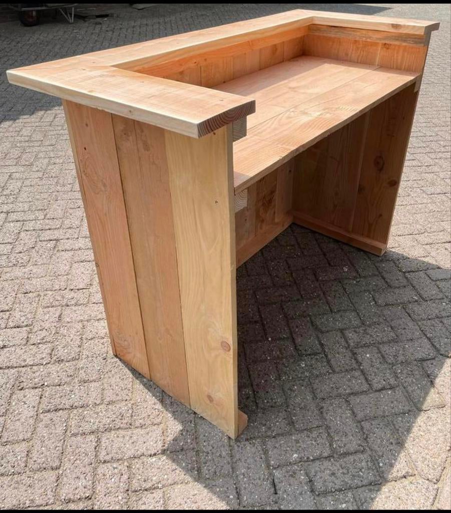 Nieuwe bar / balie 150x70 cm douglas hout blank, Ophalen, Nieuw