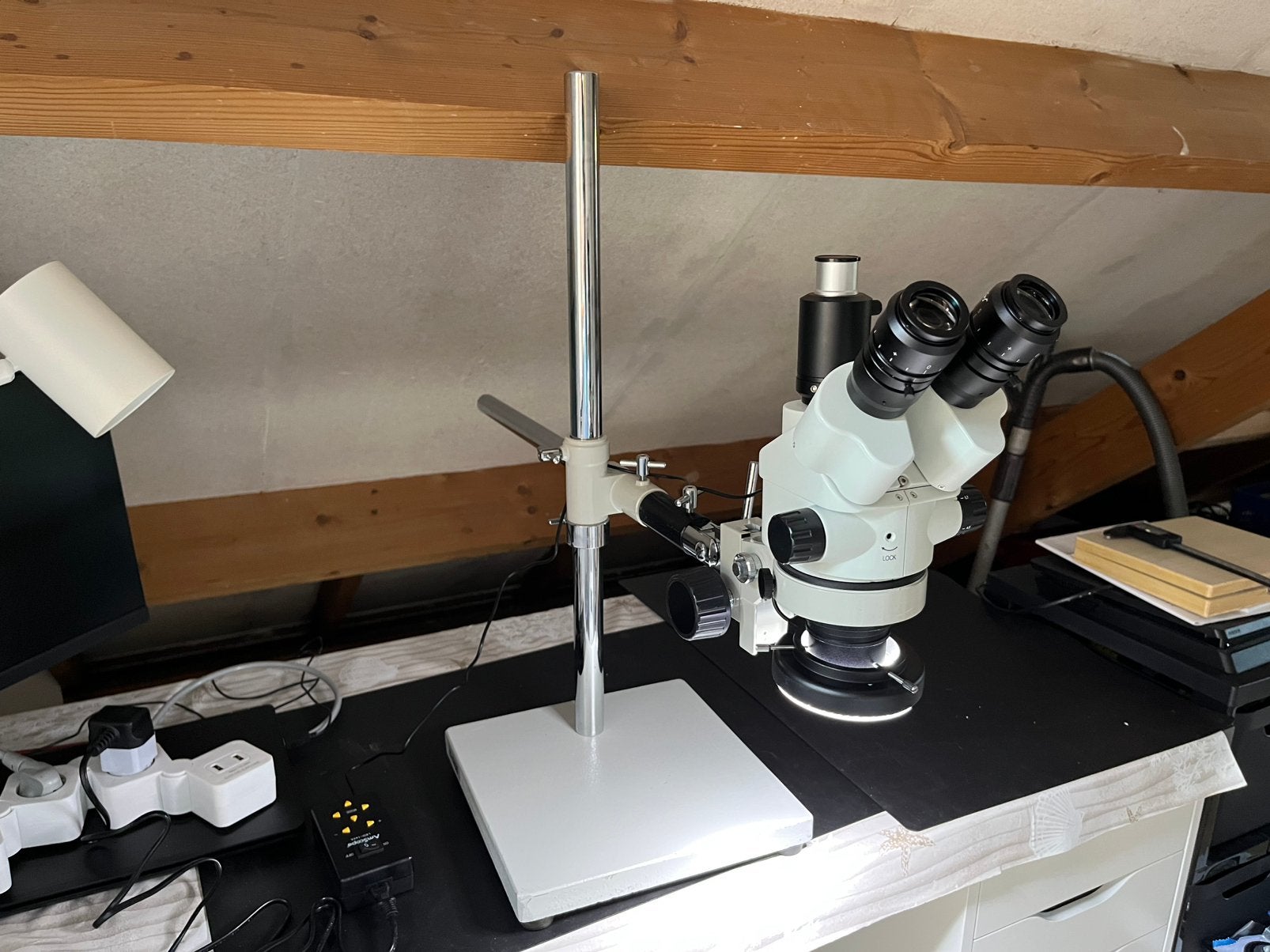 Complete StereoZoom microscoop, Ophalen, Zo goed als nieuw