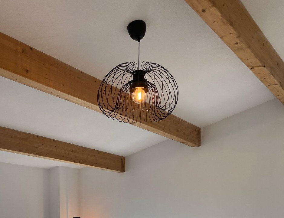 KALLFRONT / HEMMA Hanglamp, zwart, 52 cm, Huis en Inrichting, Lampen | Hanglampen, Ophalen of Verzenden, Zo goed als nieuw, Metaal