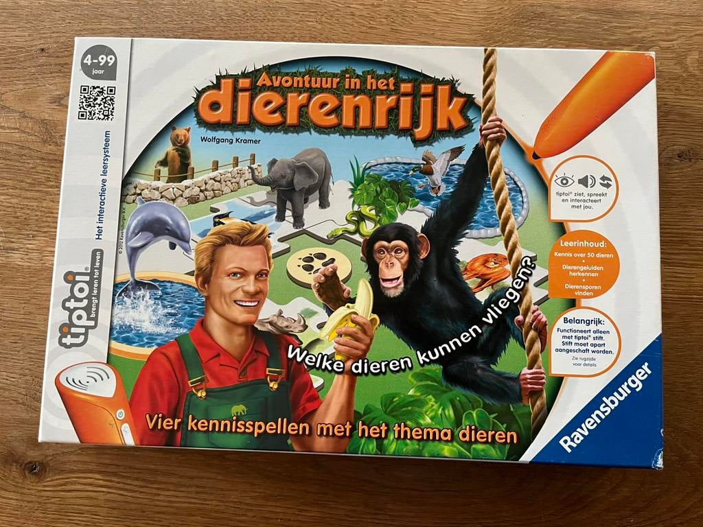 Tiptoi dierenrijk - compleet - zonder pen, Hobby en Vrije tijd, Gezelschapsspellen | Bordspellen, Ophalen of Verzenden, Gebruikt