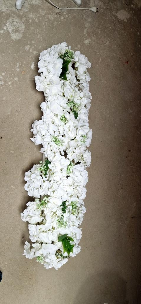 Witte Kunstbloemen Slinger - Decoratieve Bloemenlijn, Ophalen of Verzenden