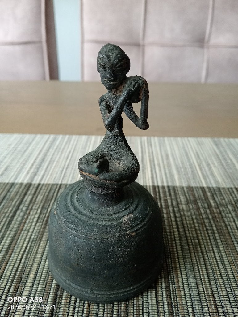 Bronze bel uit afrika Benin, Antiek en Kunst, Ophalen of Verzenden