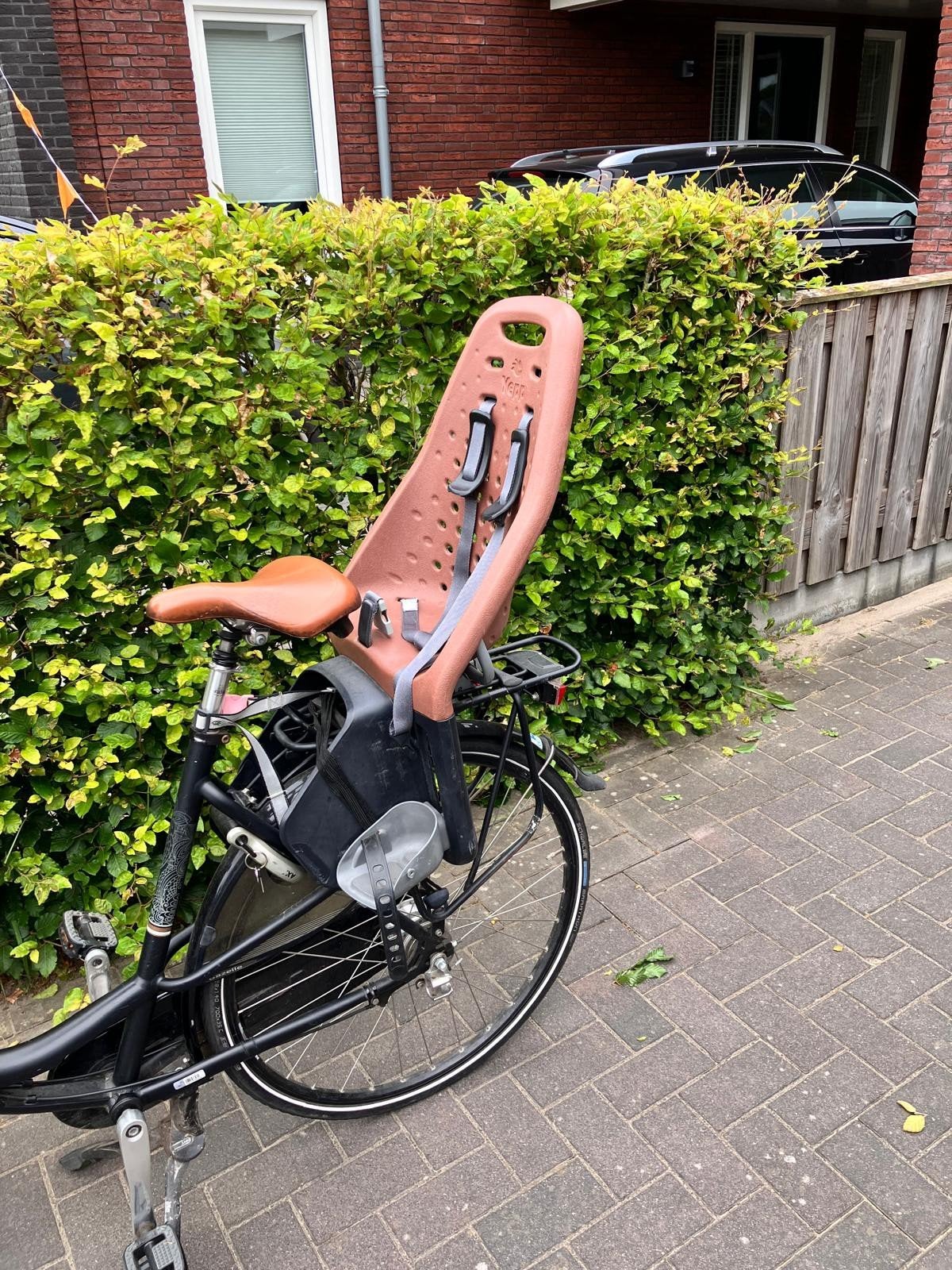 Yepp Mini & Maxi fietszitje  incl. windscherm, Achterzitje, Gebruikt, Yepp, Ophalen
