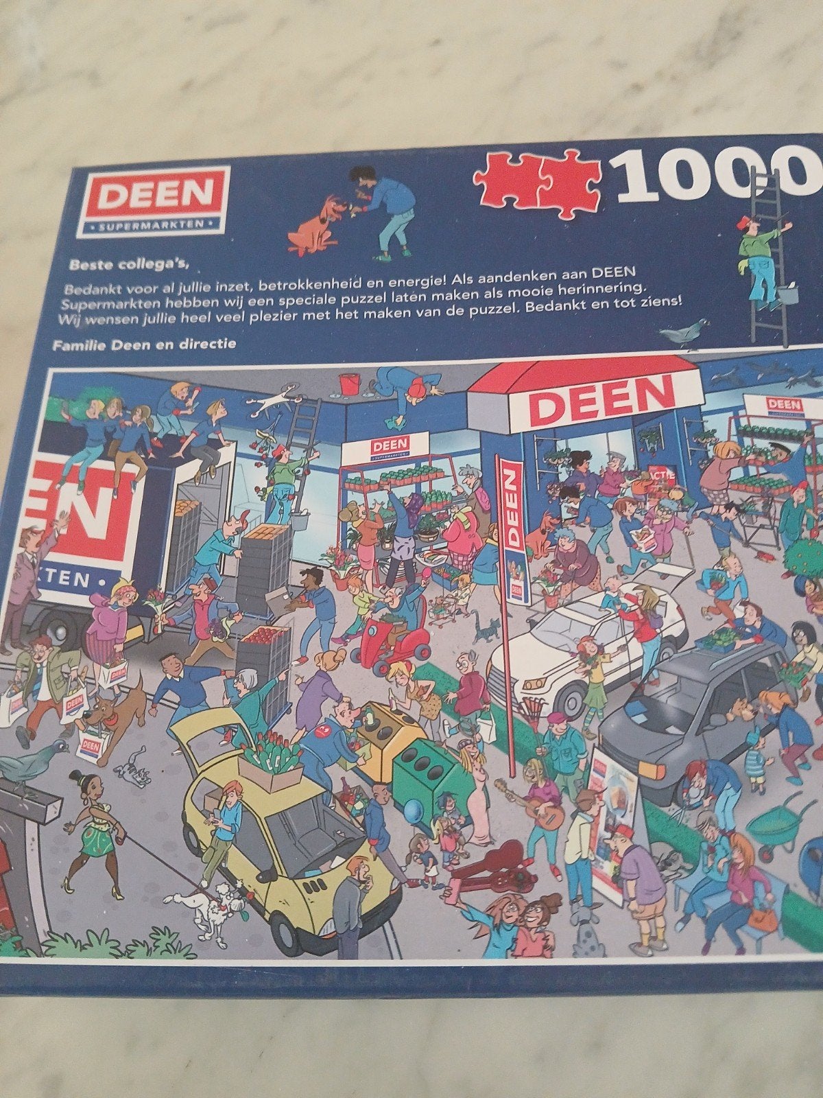 De Deen  puzzel 1000st 4e, Ophalen of Verzenden, 500 t/m 1500 stukjes, Zo goed als nieuw