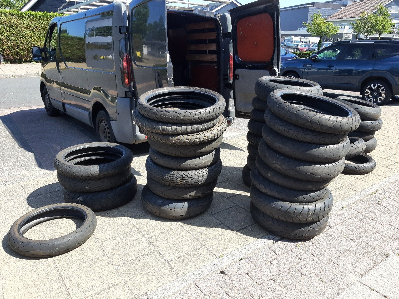 motorband gebruikt uitzoeken € 15,00 p/st partij motorbanden, Gebruikt, Bergen NH, Ophalen of Verzenden, Tejo's Handel