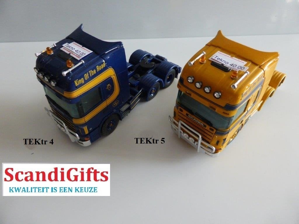 tekno scania 4 3 assige trekkers ASG, Hobby en Vrije tijd, Modelauto's | 1:50, Ophalen of Verzenden, Zo goed als nieuw, Bus of Vrachtwagen