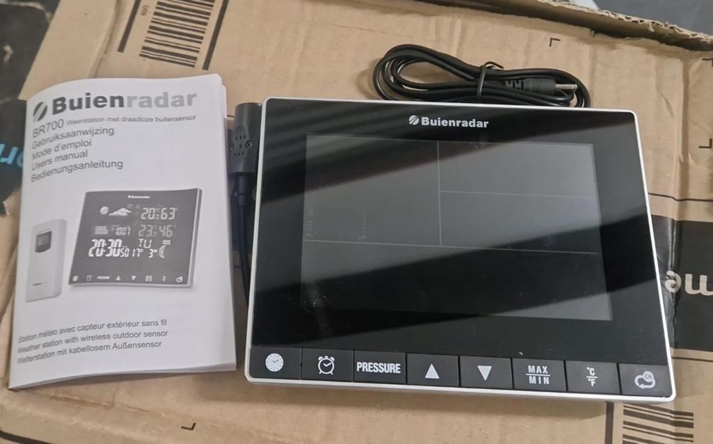 Buienradar BR700 Weerstation met Draadloze Buitensensor, Audio, Tv en Foto, Weerstations en Barometers, Ophalen of Verzenden, Nieuw