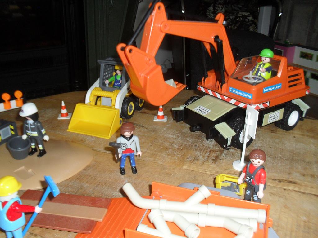 Playmobil weg werkzaam heden setje no 66, Ophalen of Verzenden, Zo goed als nieuw, Los playmobil