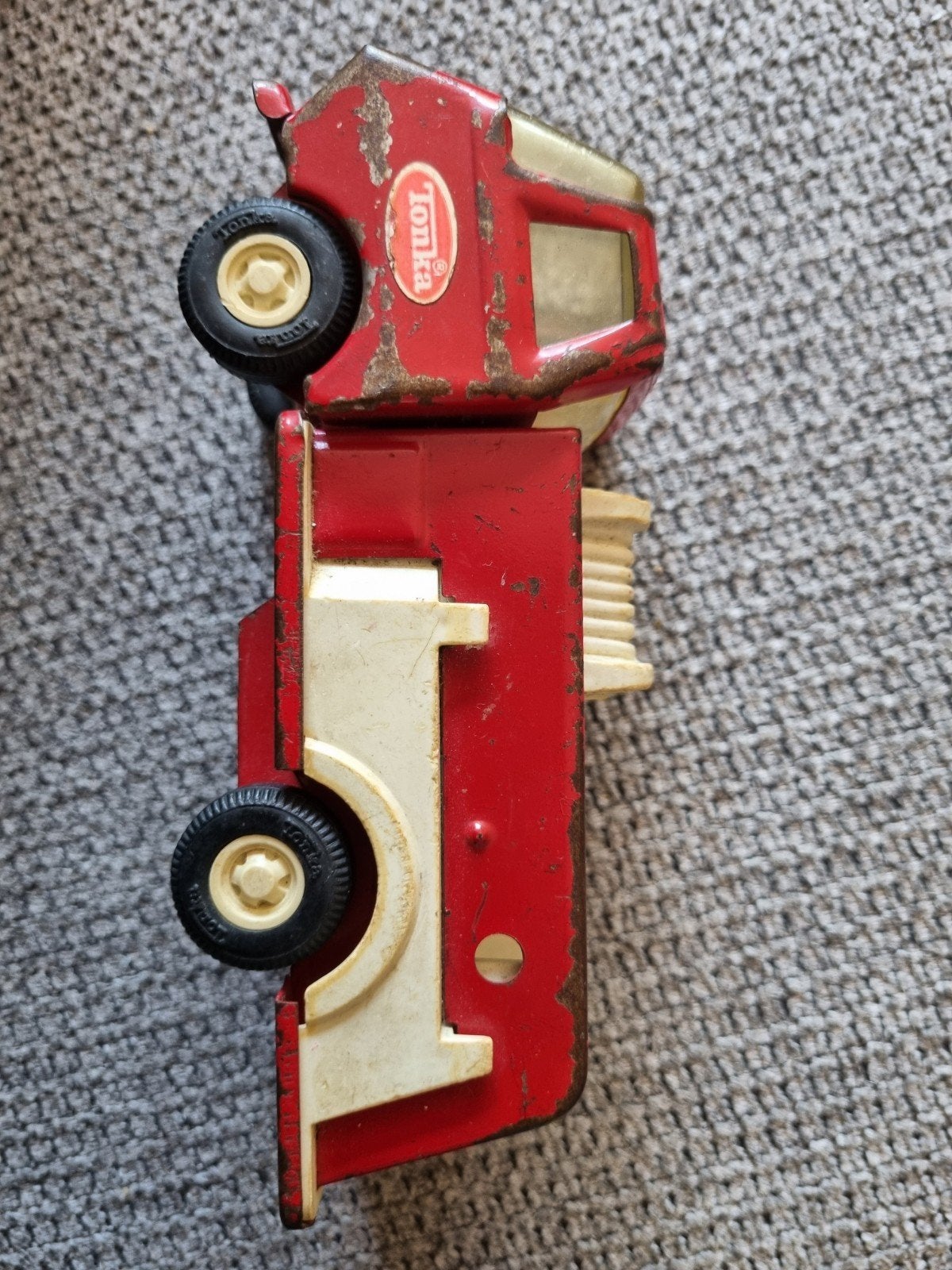 Vintage Tonka Brandweerwagen - Gebruikt, Ophalen of Verzenden, Gebruikt
