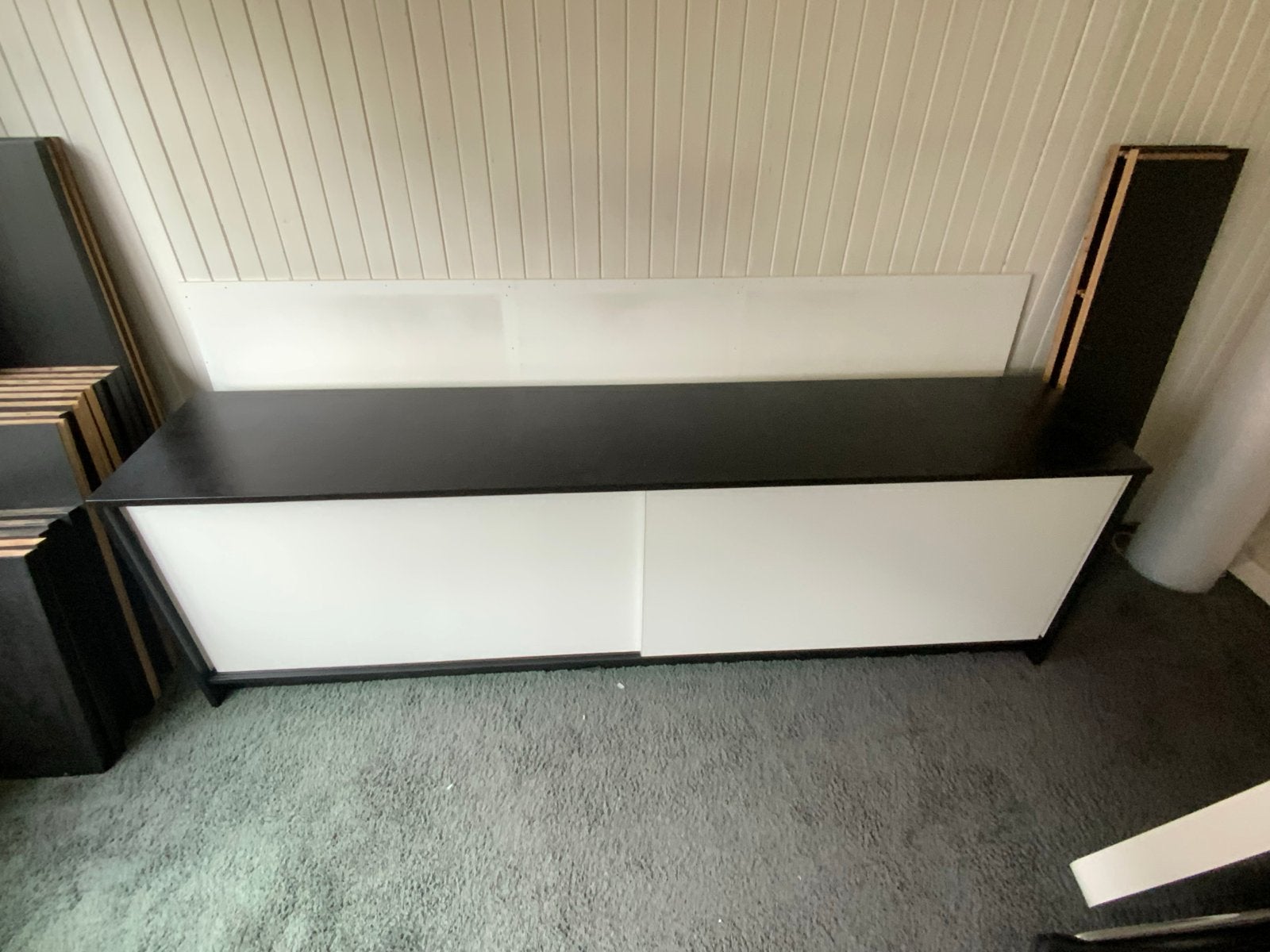 Vintage zwart-wit dressoir van ‘t Spectrum, Ophalen, Gebruikt, 200 cm of meer, Minder dan 100 cm