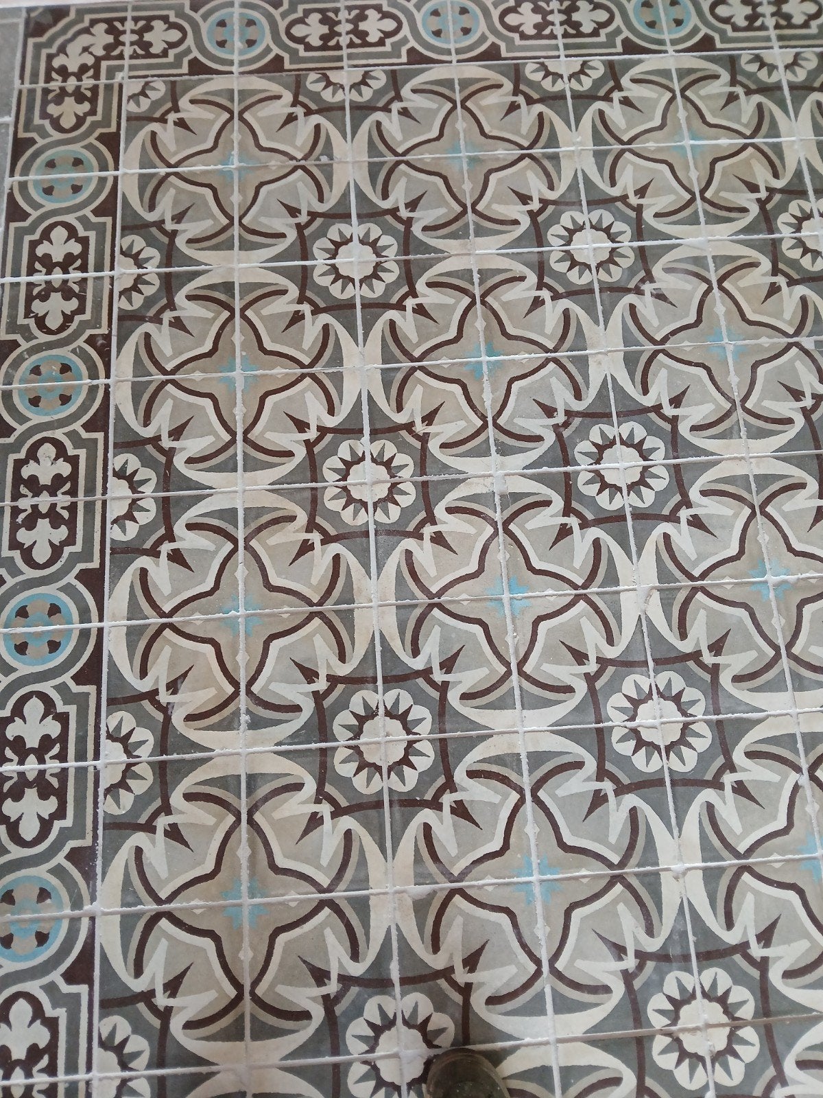 Decoratieve cementtegels met patroon/motief, vintage tegels, Ophalen, Overige materialen, Gebruikt, Minder dan 20 cm