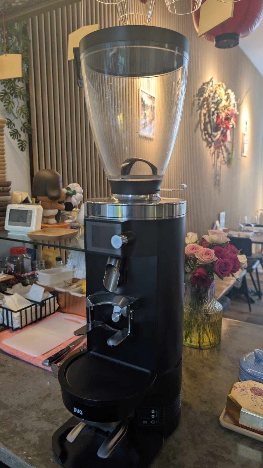 Mahlkönig E65S Espresso Grinder + Puqpress M3 GEN5 automaat, Ophalen, Zo goed als nieuw