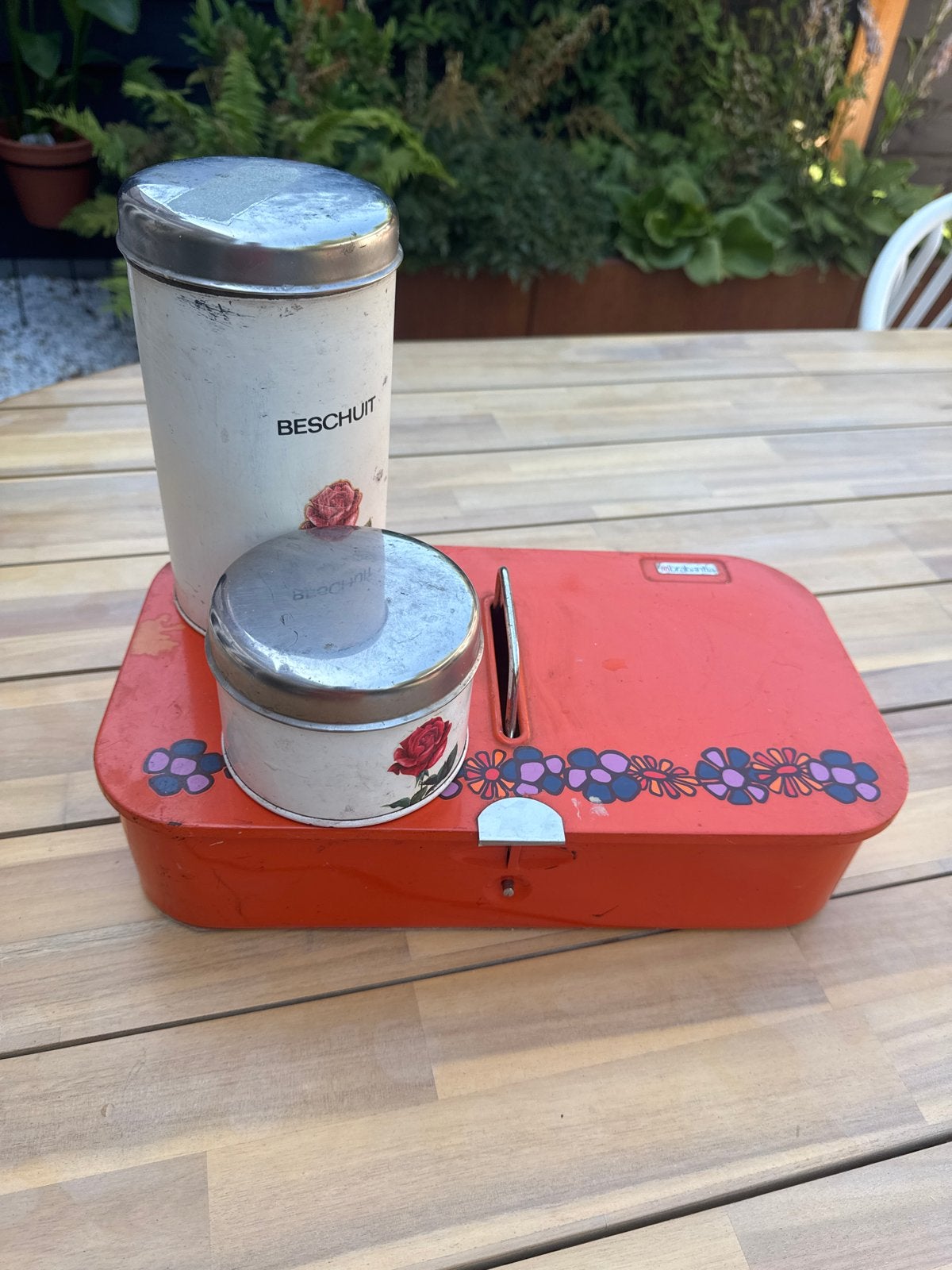 3 retro Brabantia opbergtrommels, Ophalen of Verzenden
