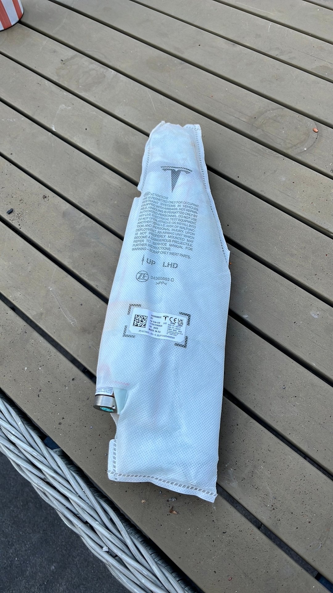 Stoelairbag tesla model Y en 3 bestuurder, Ophalen of Verzenden