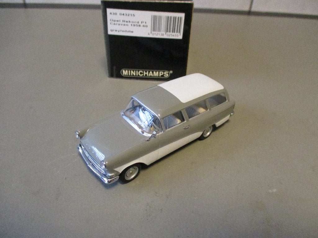 Minichamps Opel Rekord P1 Caravan 1958-60 Schaal 1:43, Ophalen of Verzenden, Nieuw, Auto, MiniChamps