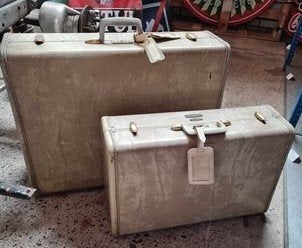 Samsonite USA Vintage set (2) koffers uit de jaren 50, Ophalen of Verzenden