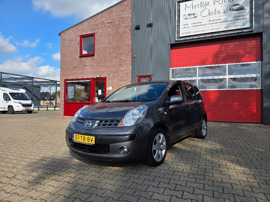 Nissan Note 1.6 16V Automaat 2006 Grijs, Auto's, 49 €/maand, Bedrijf, 1106 kg, Hatchback