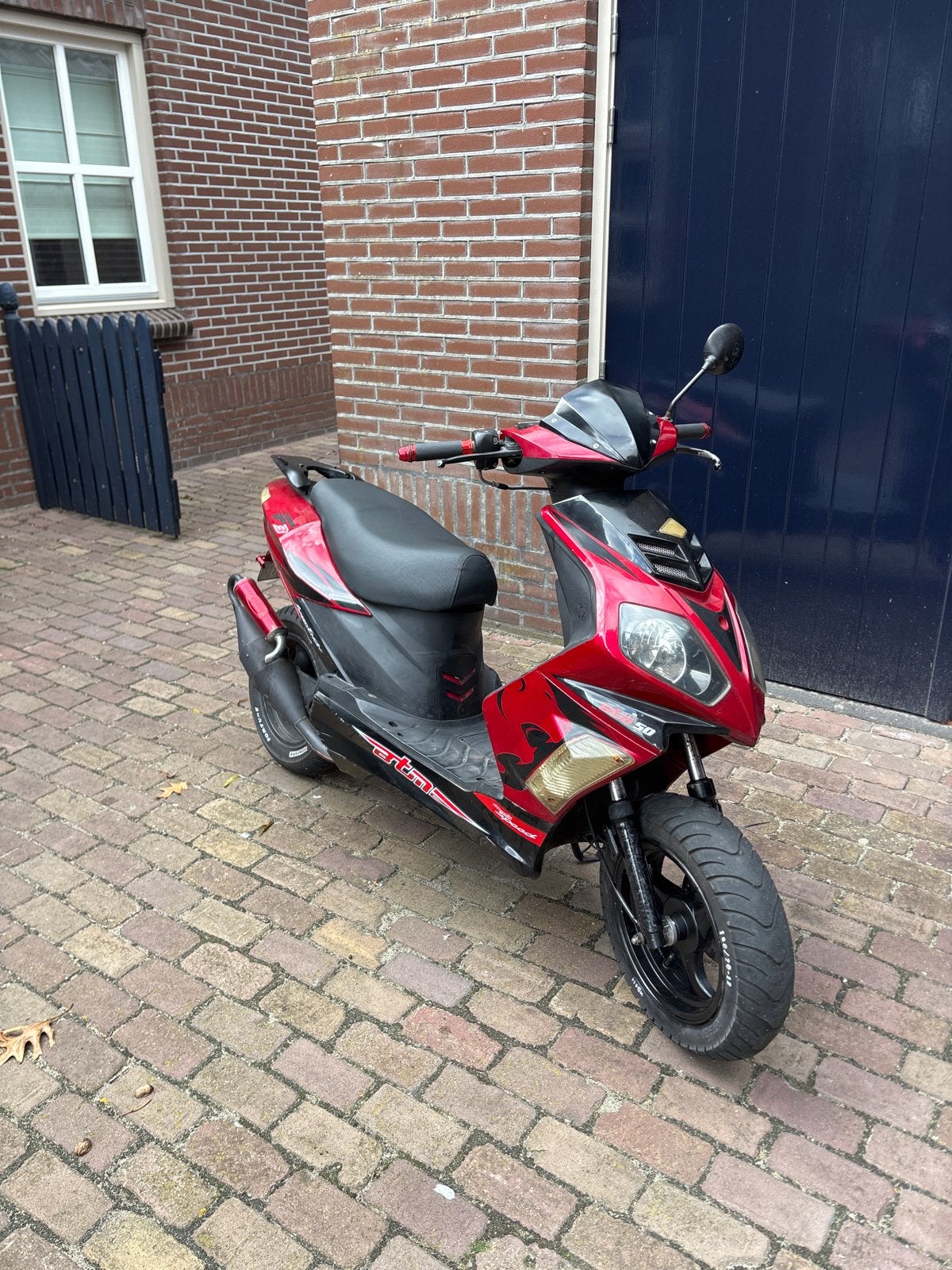 Baotian Scooter 50cc Geel Kenteken Terugloop Uitlaat, Ophalen of Verzenden, Gebruikt, Overige typen, Overige merken