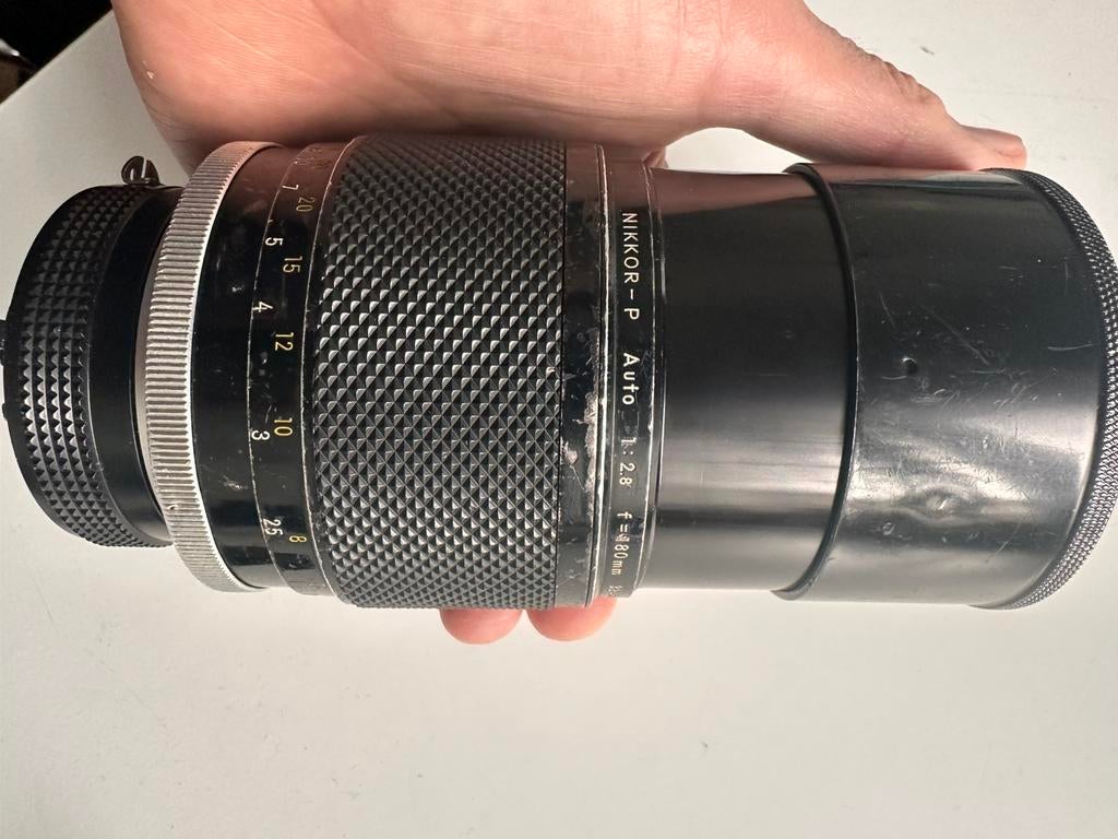 Nikkor-P Auto 1:2.8 180mm vintage lens Nikon, Audio, Tv en Foto, Fotografie | Lenzen en Objectieven, Ophalen of Verzenden, Gebruikt