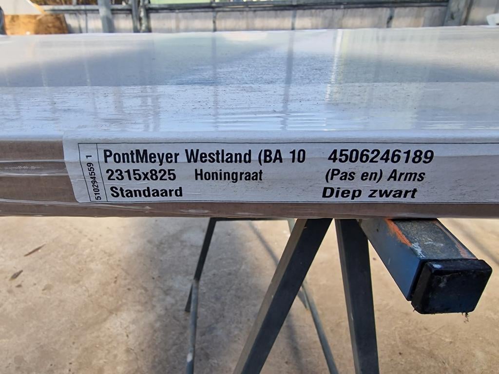 Binnendeur zwart met kozijn en garnituur, Ophalen, 80 tot 100 cm, 215 cm of meer, Binnendeur