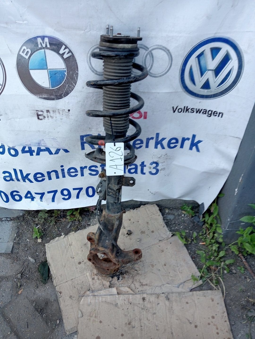 Schokdemperpoot rechts-voor van een Ford Transit, Gebruikt, -, -, Ophalen of Verzenden