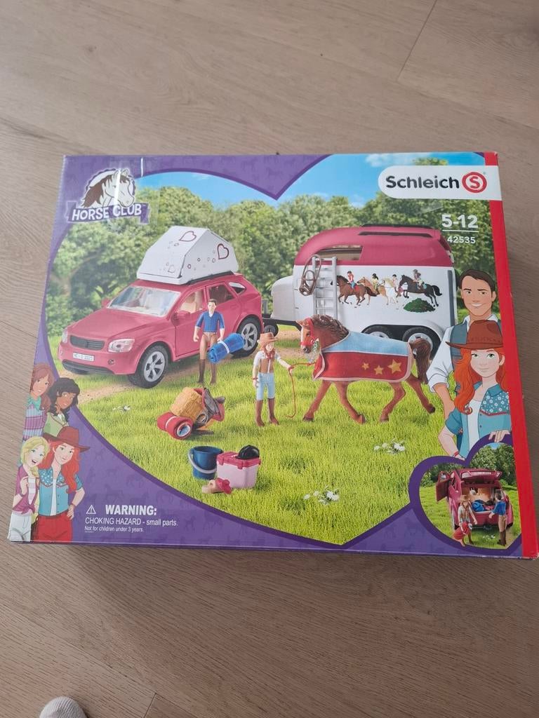 Schleich kampeerauto met trailer 42535, Ophalen of Verzenden