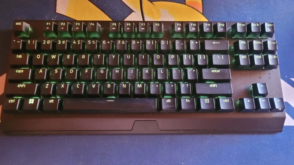 Razer Blackwidow V3 TKL Yellow Switch, US, Computers en Software, Toetsenborden, Ophalen, Azerty, Zo goed als nieuw, Razer BlackWidow