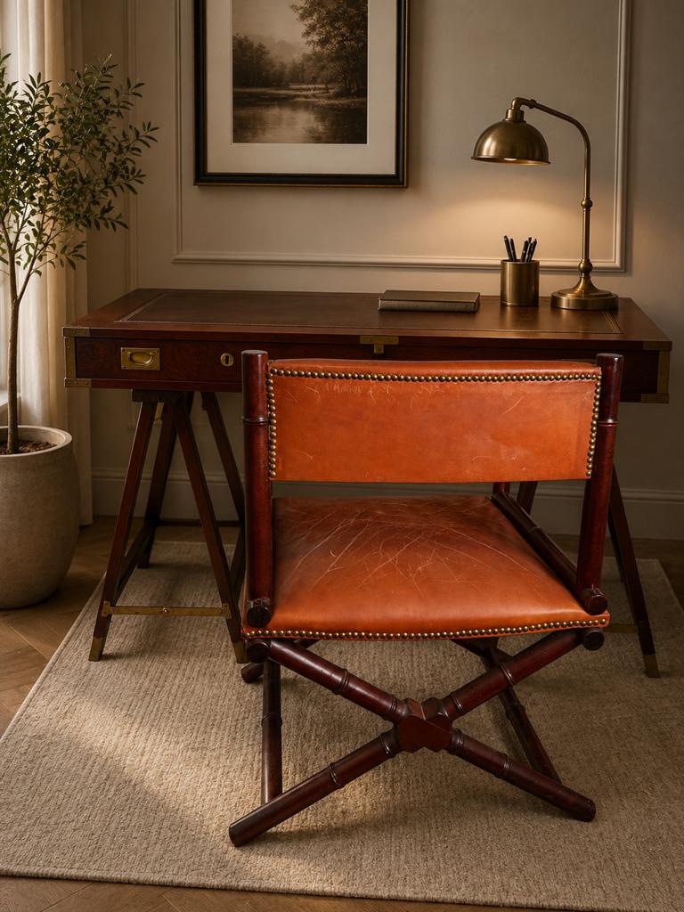 Italiaans authentiek bureau met stoel, Antiek en Kunst, Antiek | Woonaccessoires, Ophalen