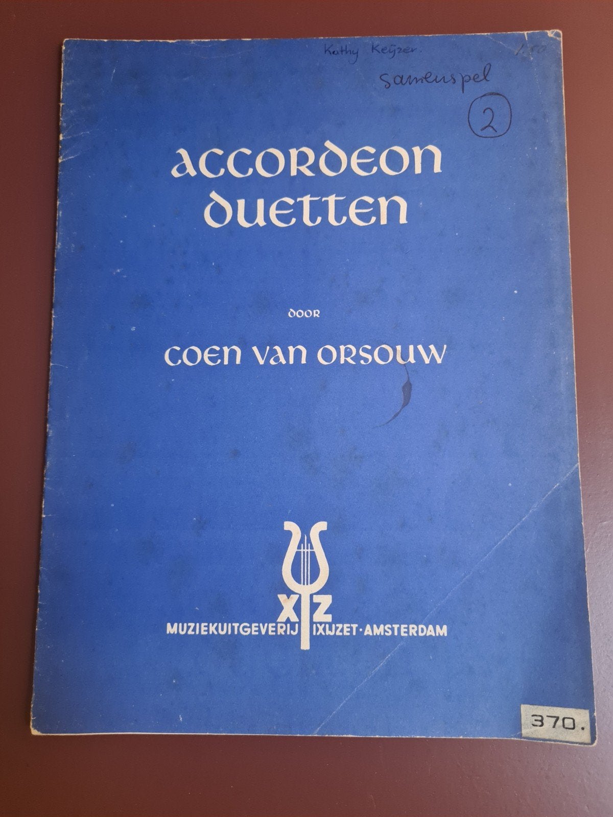 Accordeon Duetten - Coen van Orsouw - Muziekboek, Gebruikt, Overige genres, Ophalen of Verzenden, Artiest of Componist