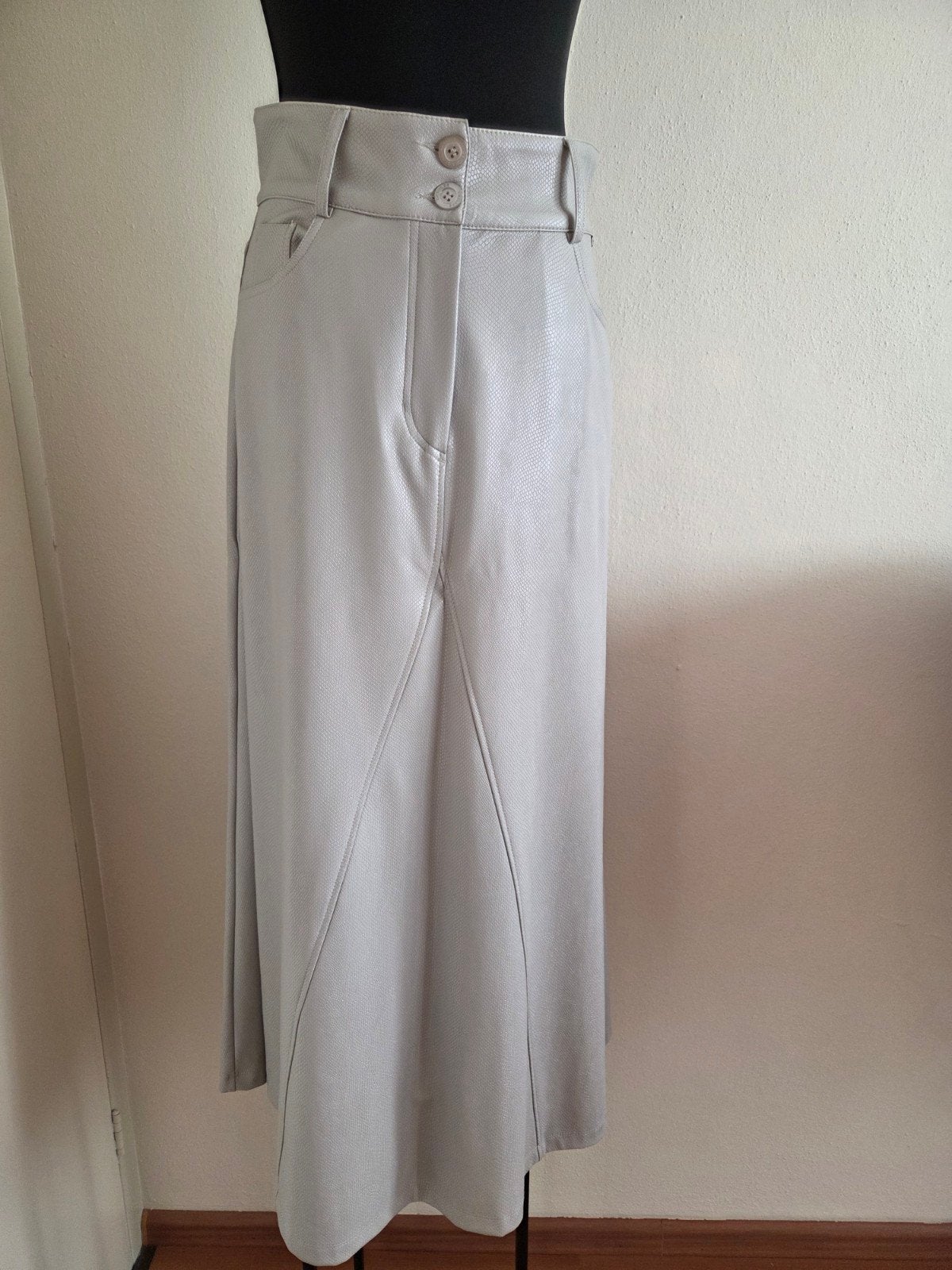 Casiopé Lichtgrijze Rok Maat XS (valt als S) - Nieuw, Nieuw, Ophalen of Verzenden, Casiopé, Maat 34 (XS) of kleiner