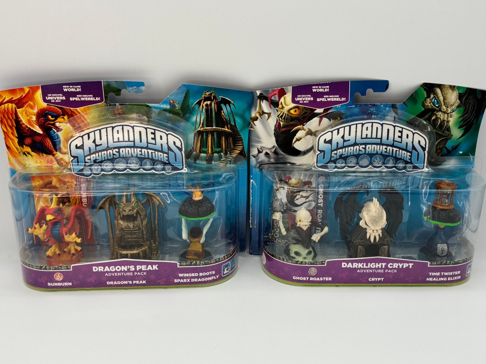 Skylanders Darklight Crypt + dragons peak adventure pack, Verzenden, W, Zo goed als nieuw, W