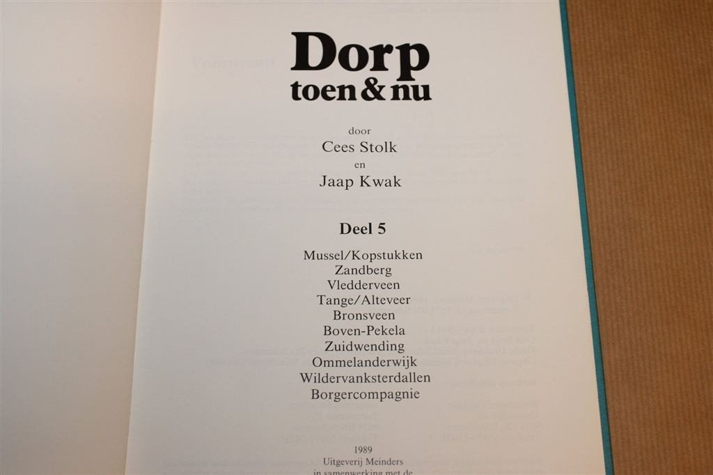 Dorp Toen & Nu Deel 5 — Groningse Dorpen In Beeld, Ophalen of Verzenden, Gelezen