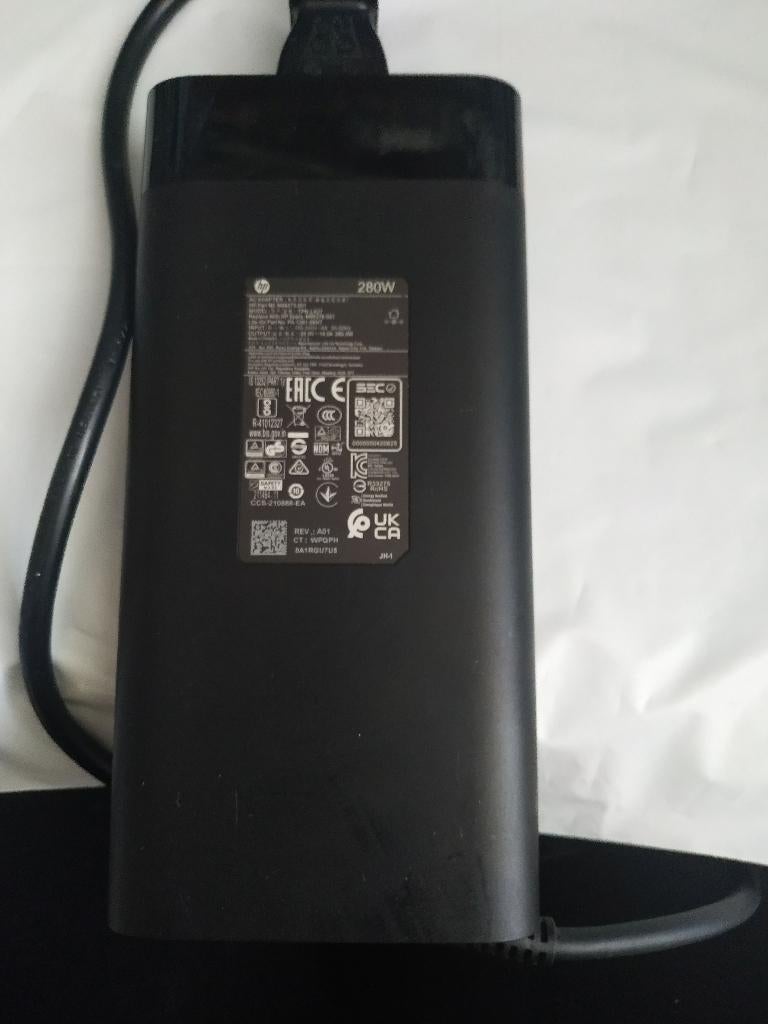 Originele HP Smart 280W AC Adapter TPN-LA27, Computers en Software, Laptop-opladers, Ophalen of Verzenden, Zo goed als nieuw, HP Adapter