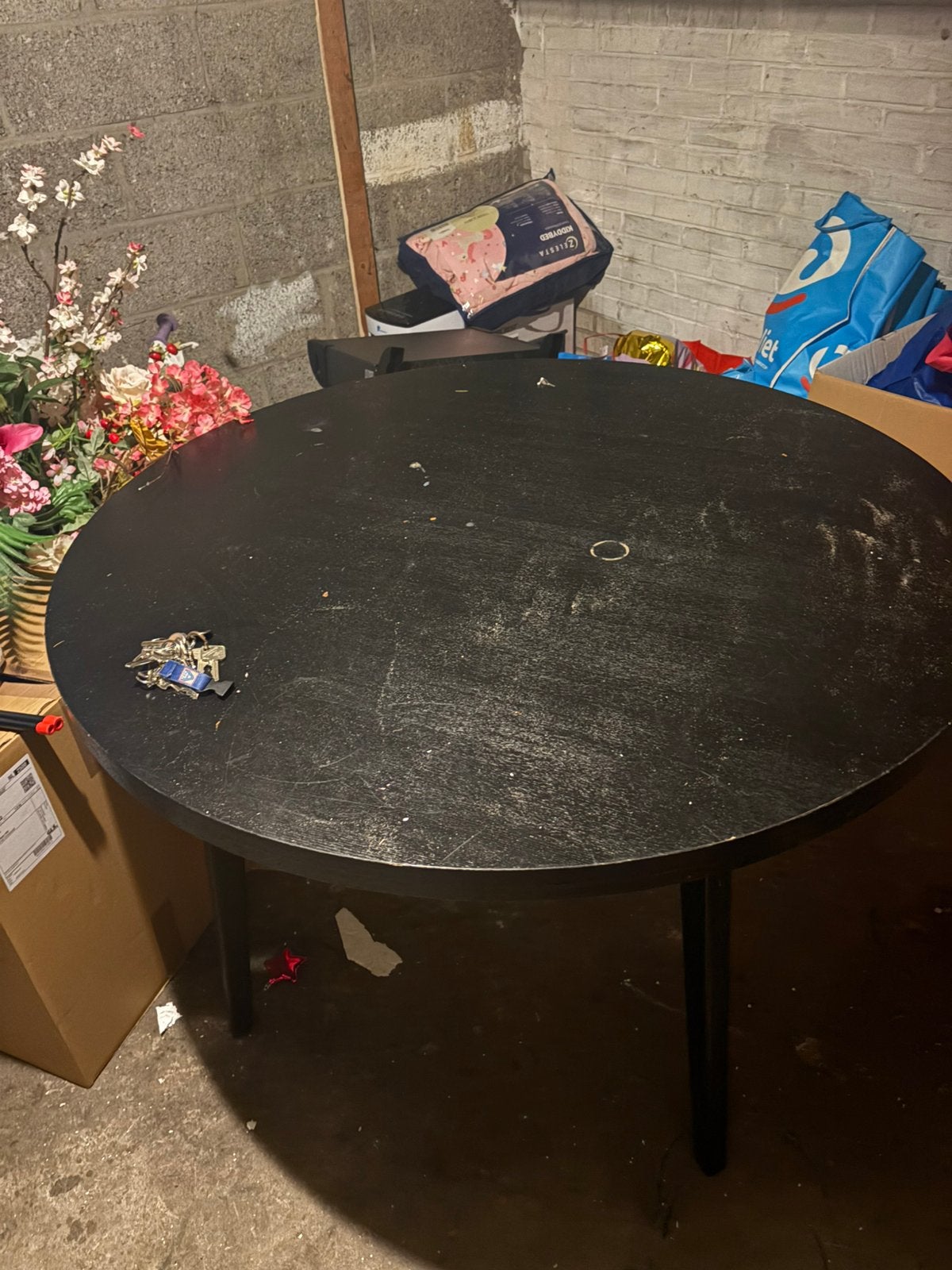 Ronde eettafel, Ophalen of Verzenden, Zo goed als nieuw