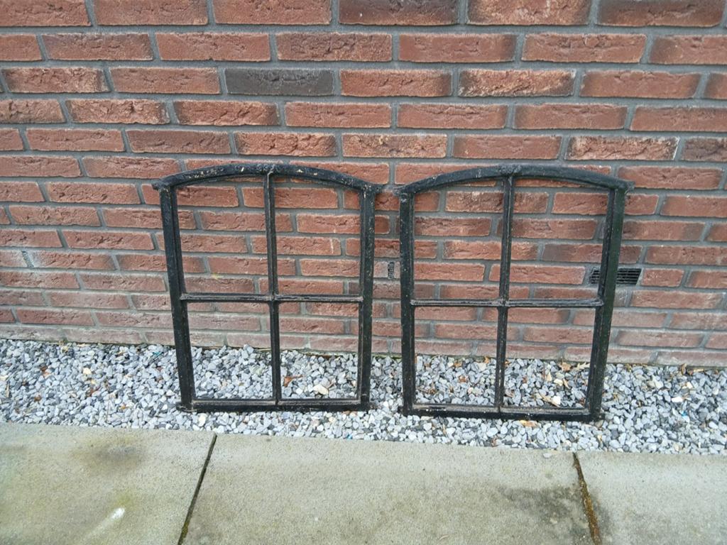 3 stalramen (2 groot, 1 klein) zonder glas, Doe-het-zelf en Verbouw, Deuren en Horren, Ophalen, Gebruikt, Binnendeur, Minder dan 200 cm