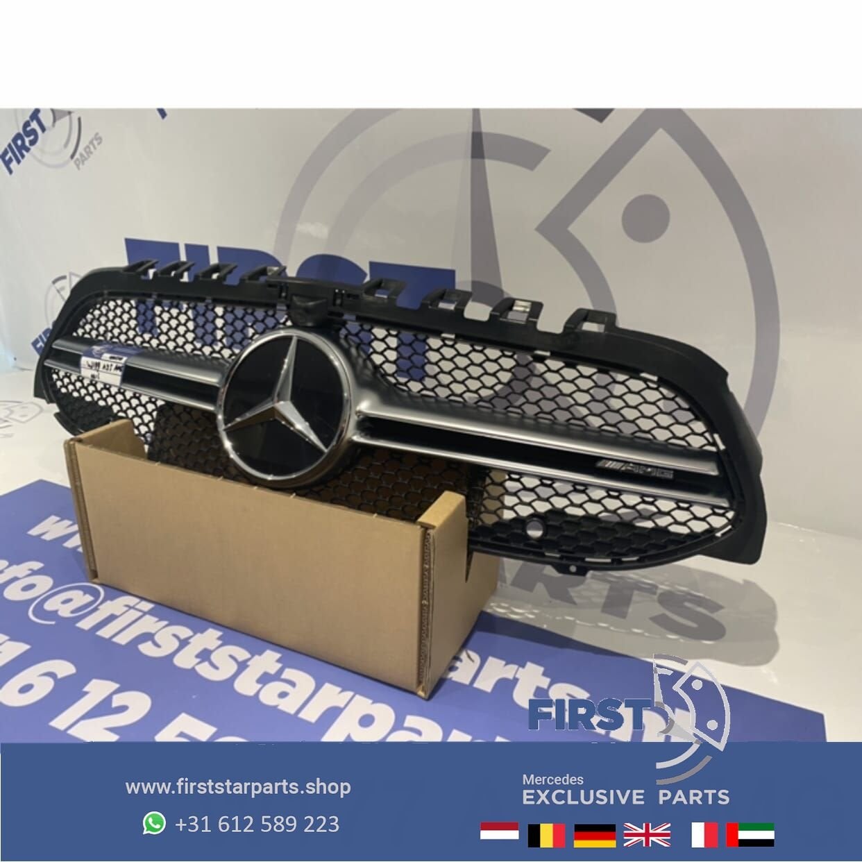 W118 CLA35 AMG GRIL ORIGINEEL COMPLEET Mercedes CLA KLASSE 2, Gebruikt, -, Ophalen of Verzenden, -
