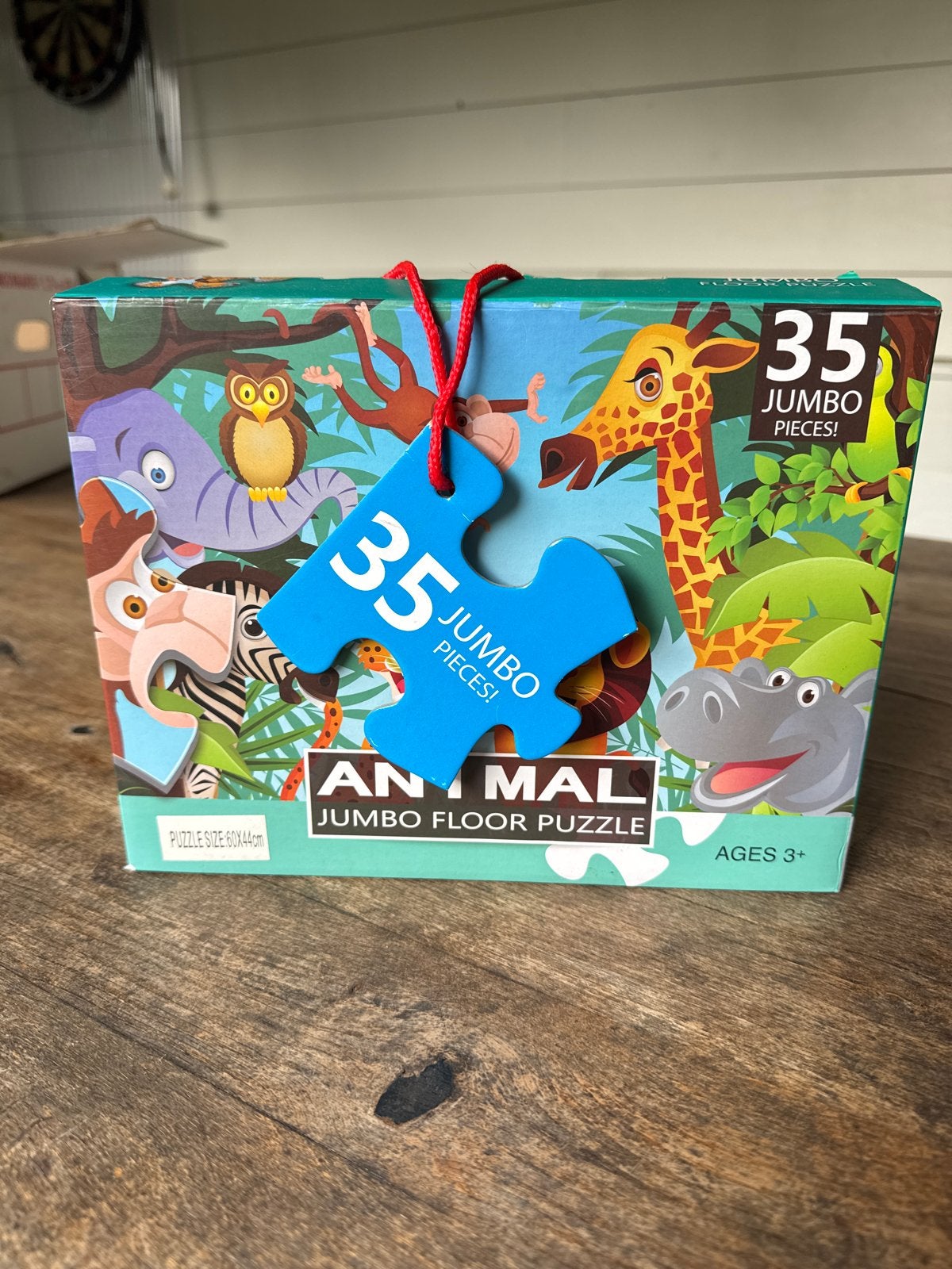 Jumbo Vloerpuzzel Dieren - 35 Stukjes, Kinderen en Baby's, Speelgoed | Kinderpuzzels, Ophalen of Verzenden, 10 tot 50 stukjes