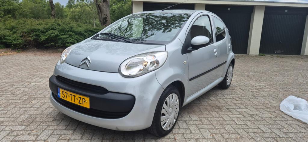 Citroën C1 1.0 5-DRS Sensodrive 2007 Grijs 74000km, Auto's, Stof, Zwart, Elektrische ramen, 4 stoelen