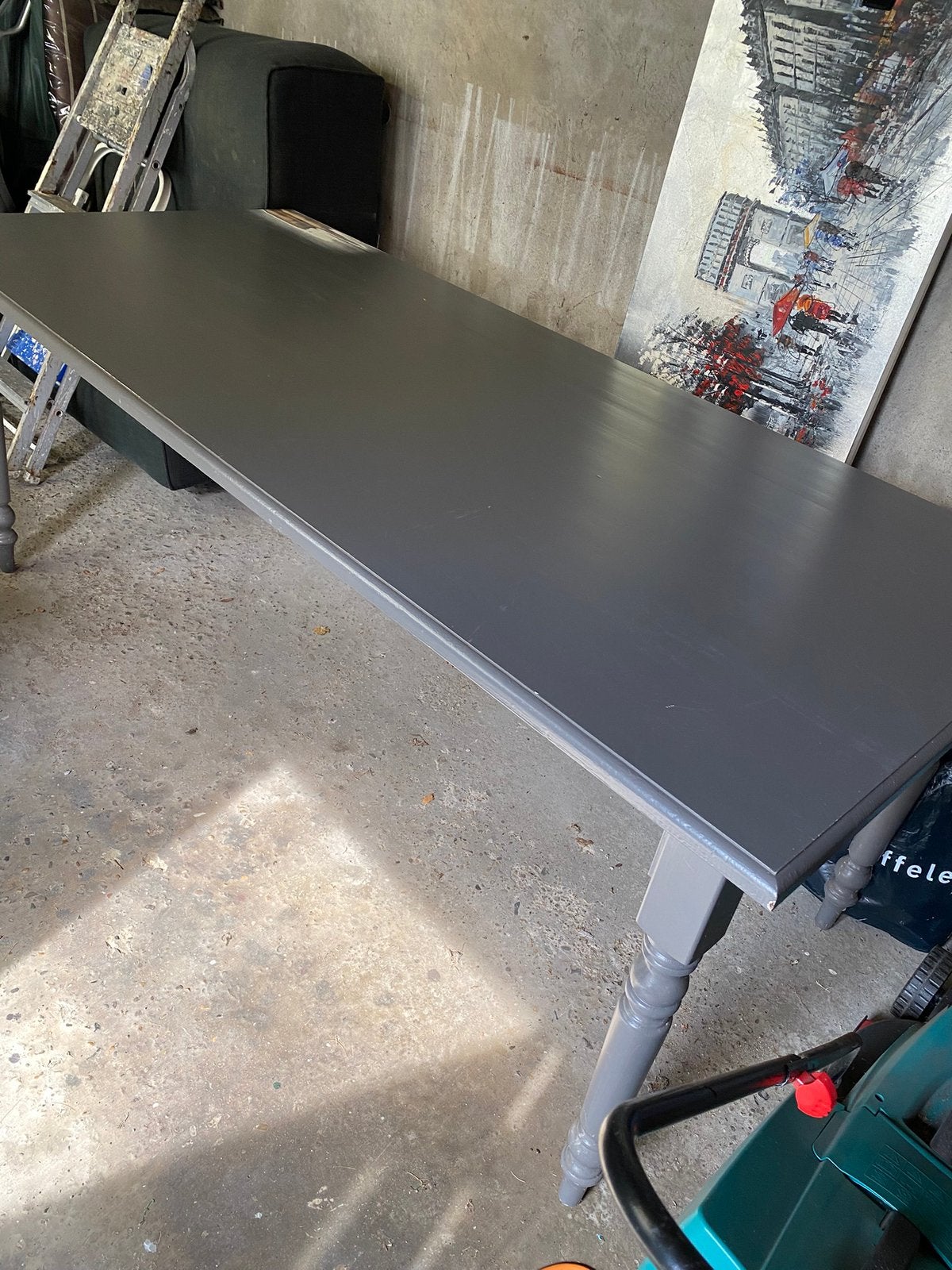 Houten tafel, Huis en Inrichting, Tafels | Eettafels, Ophalen, Gebruikt, 200 cm of meer, 50 tot 100 cm