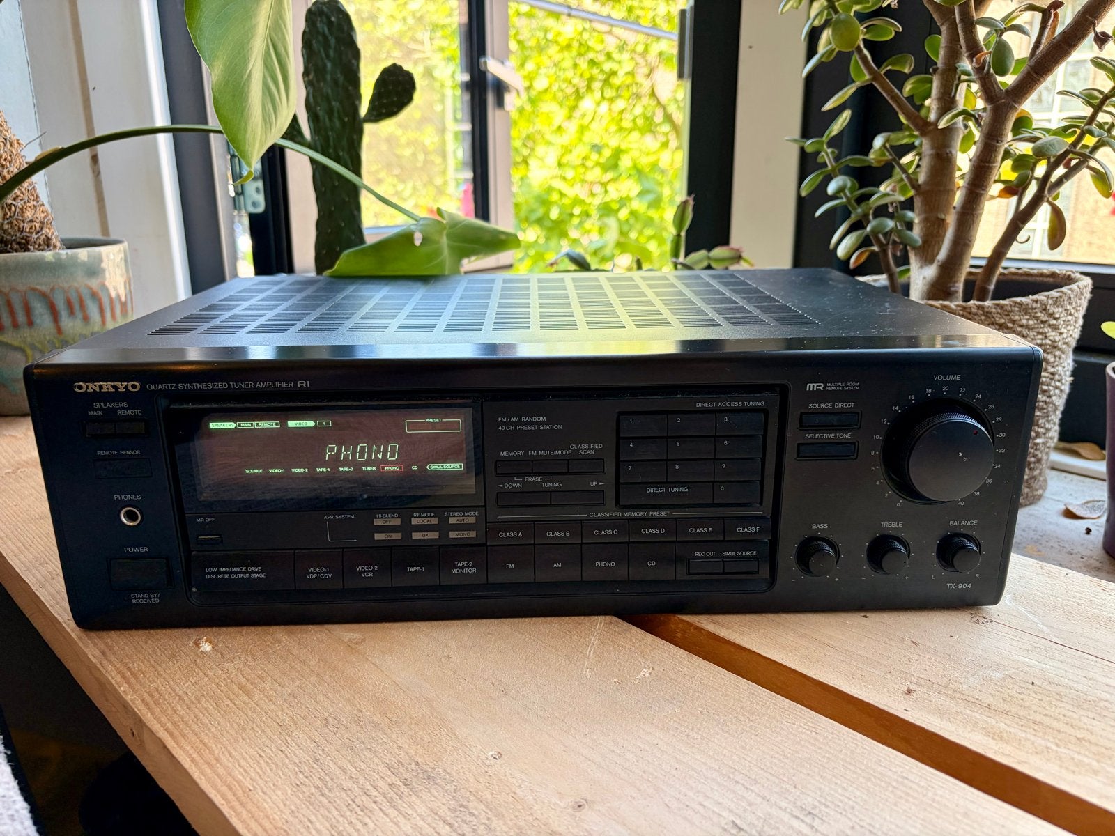 Onkyo TX-904 Stereo Receiver / Versterker, Ophalen, Gebruikt, 60 tot 120 watt, Stereo