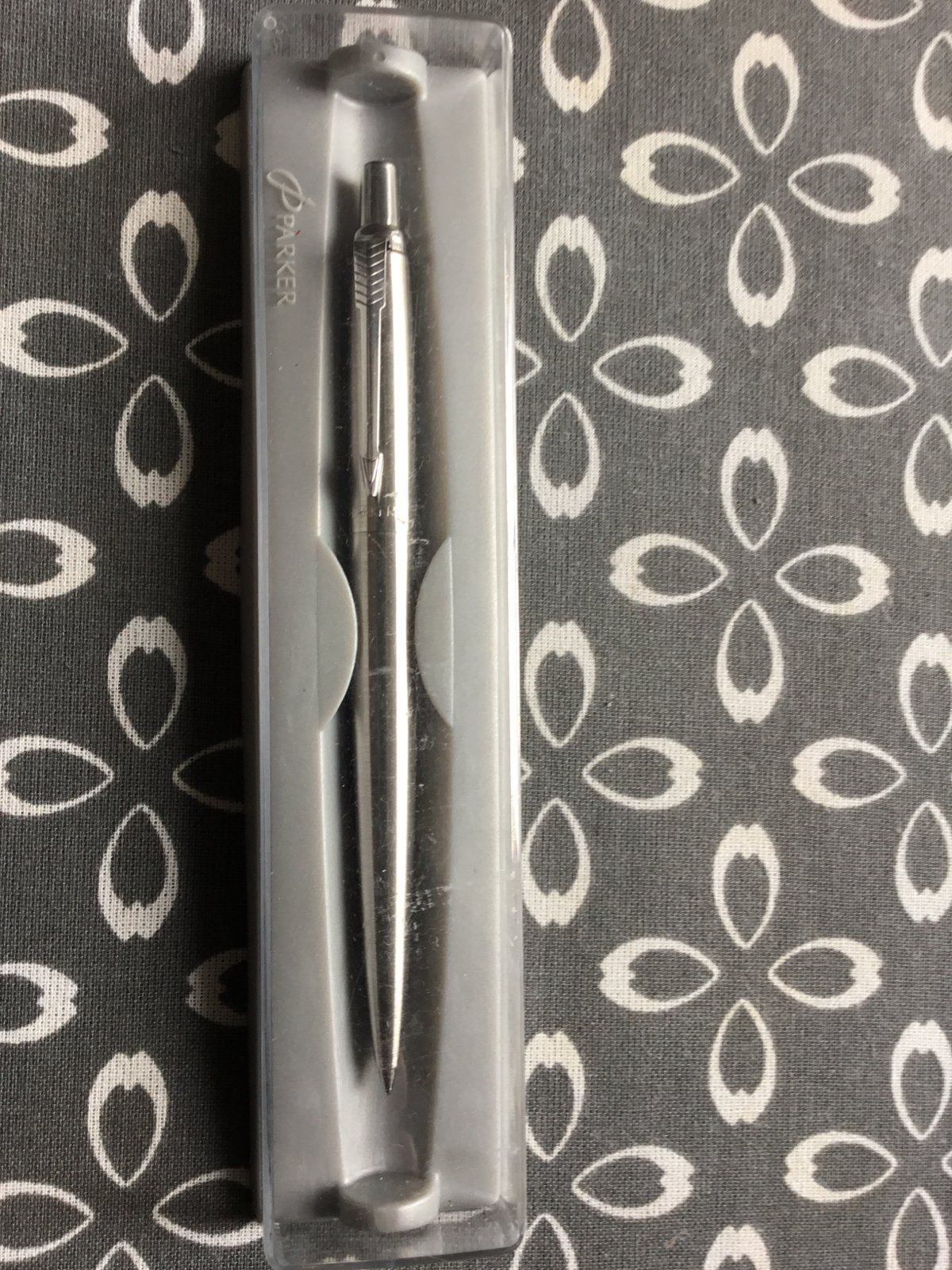 Parker Pennenset: Vulpen (M-punt) en Balpen (Steel), Pennenset, Gebruikt, Parker, Met doosje