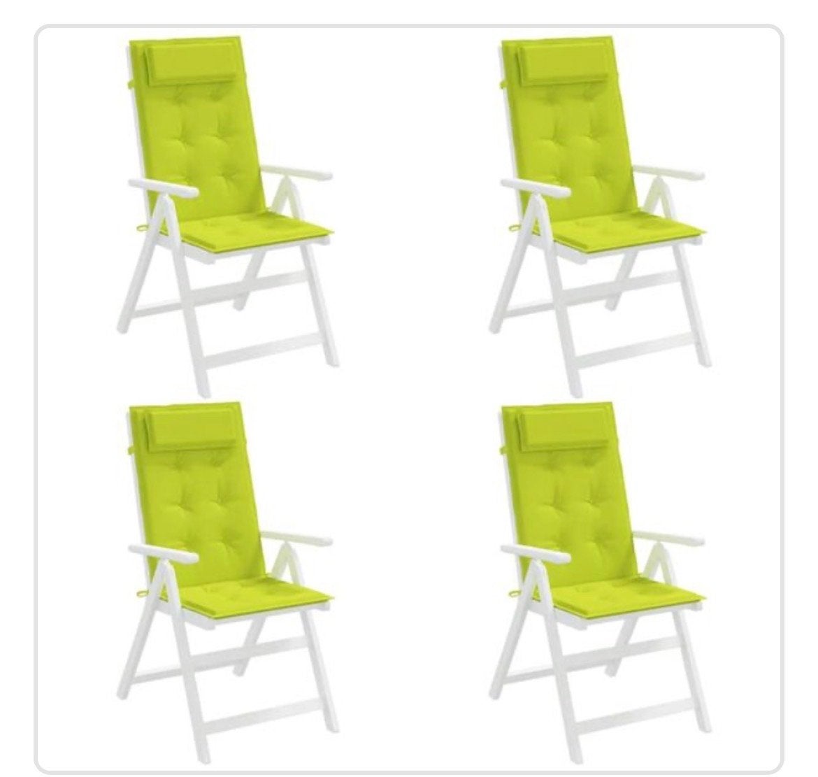 6 x Groene Tuinstoelkussens, Ophalen, Nieuw