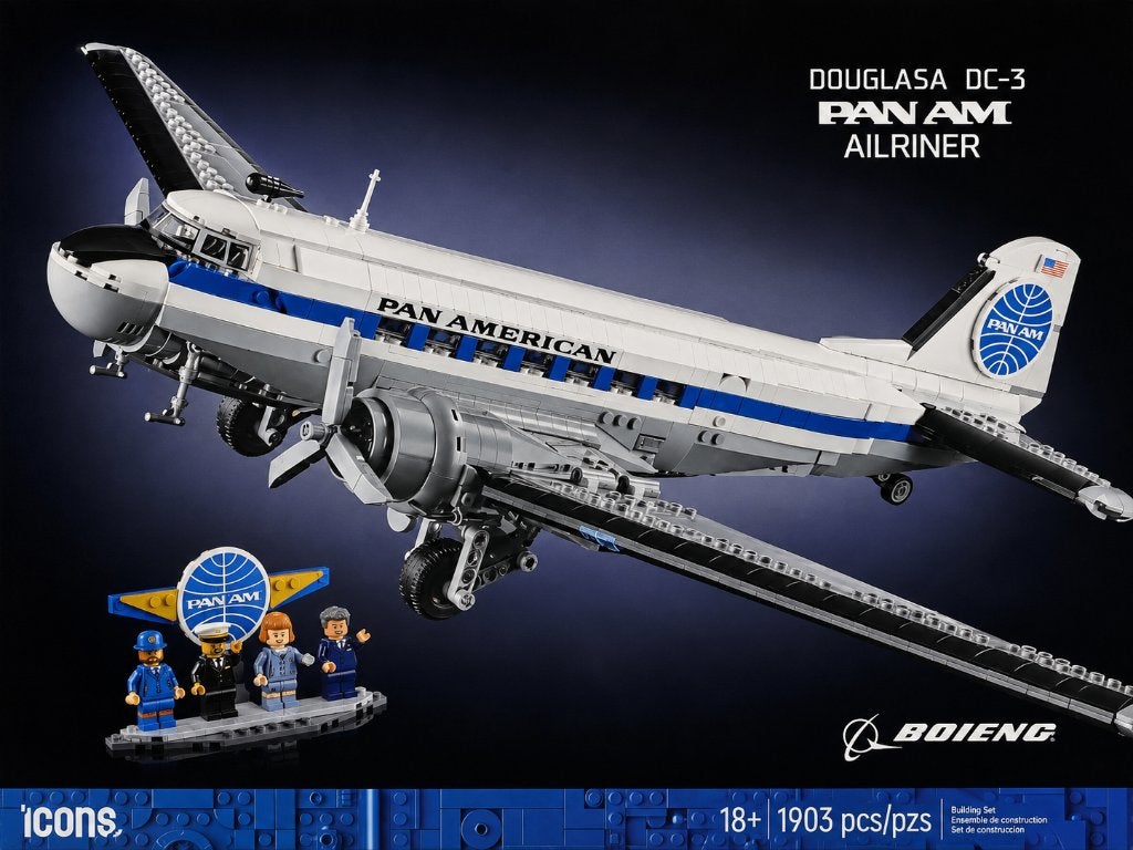 Lepin Pan Am Douglas DC-3 Airliner – Nieuw in doos, Ophalen of Verzenden, Nieuw
