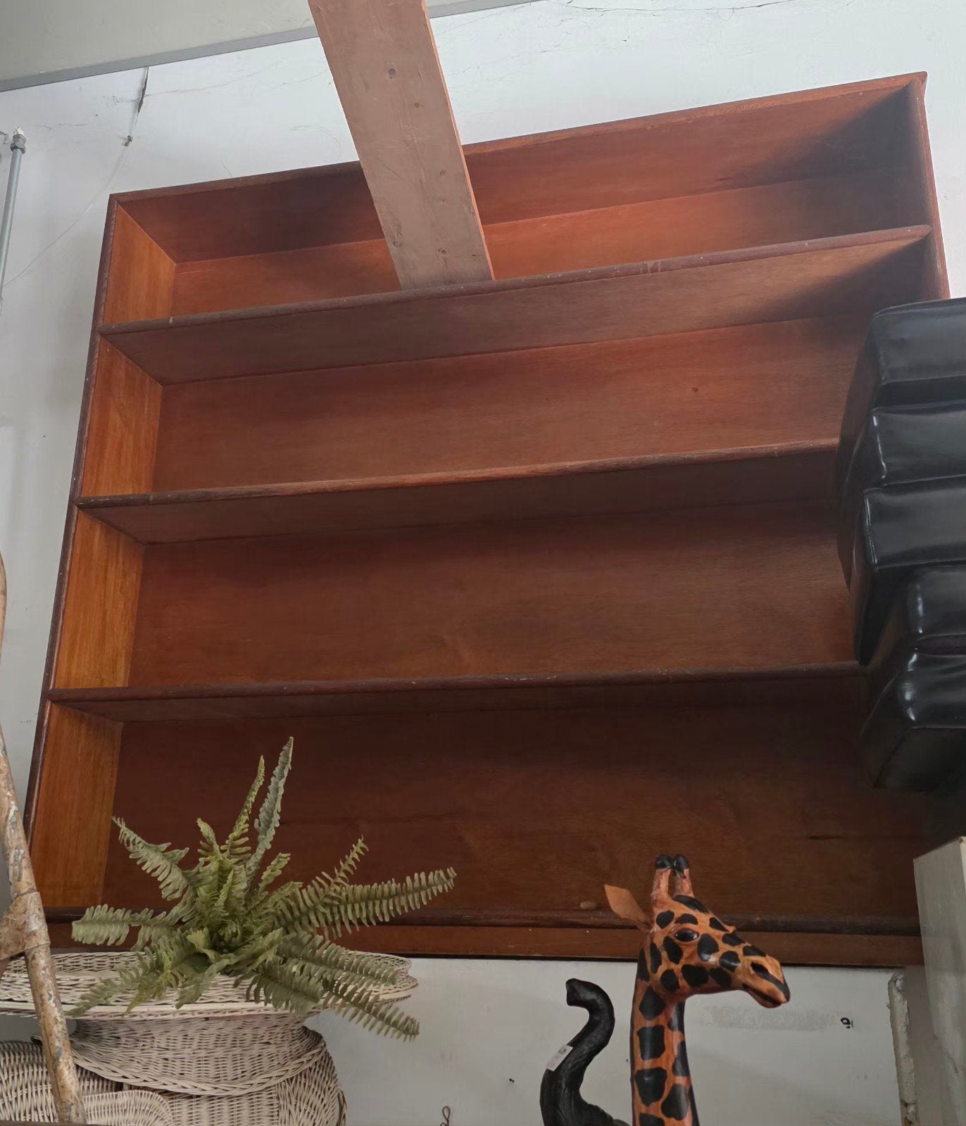 grote retro boekenkast/ vintage houten meubel, Ophalen, Huis en Inrichting