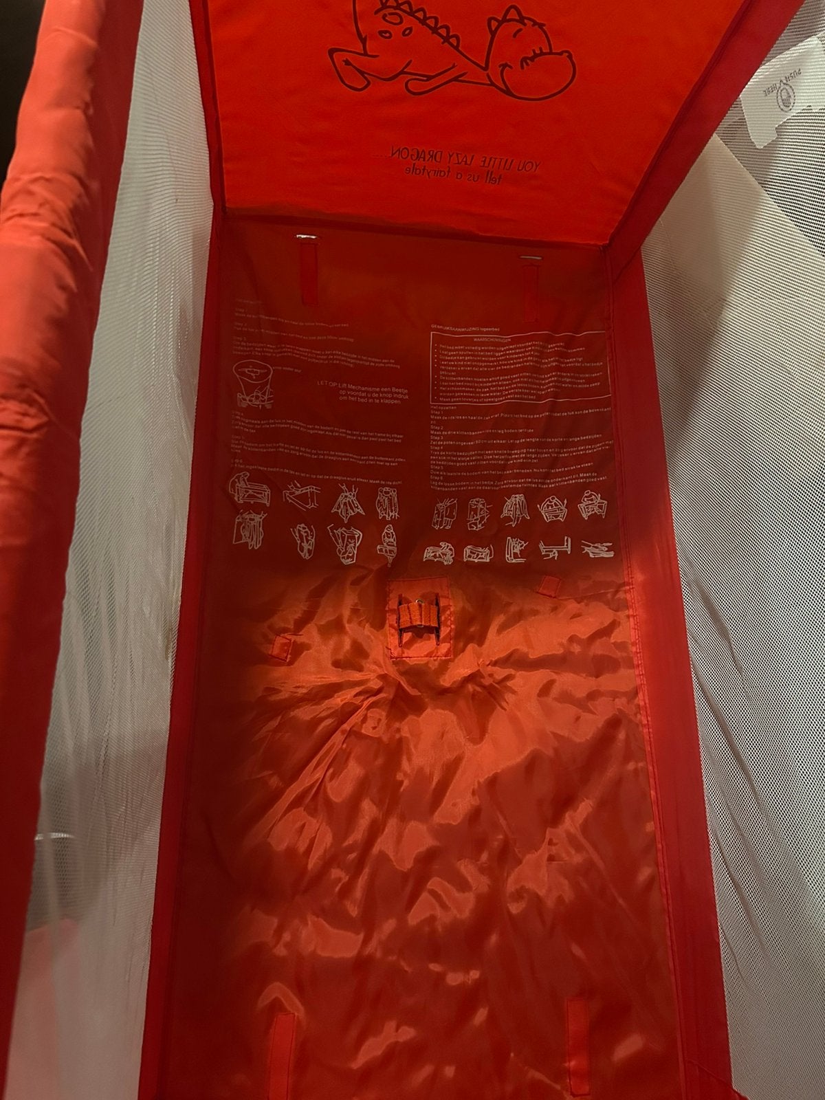Campingbedje, Kinderen en Baby's, Ophalen, Zo goed als nieuw, Minder dan 140 cm, Matras