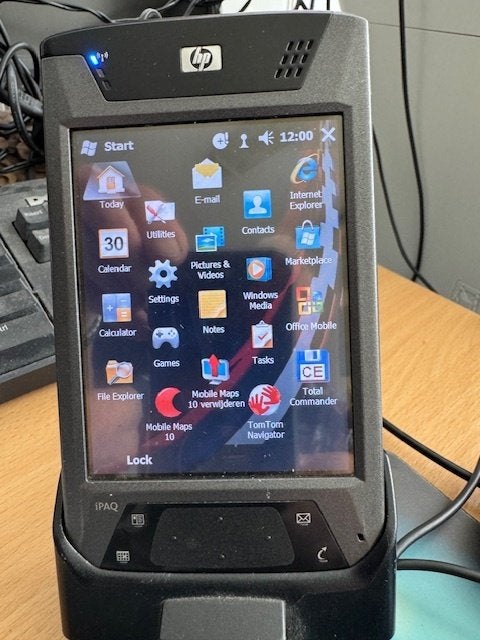 HP iPAQ PDA met Windows Mobile en GPS, Telecommunicatie, Gebruikt, Gps-ontvanger, Windows Mobile, Ophalen