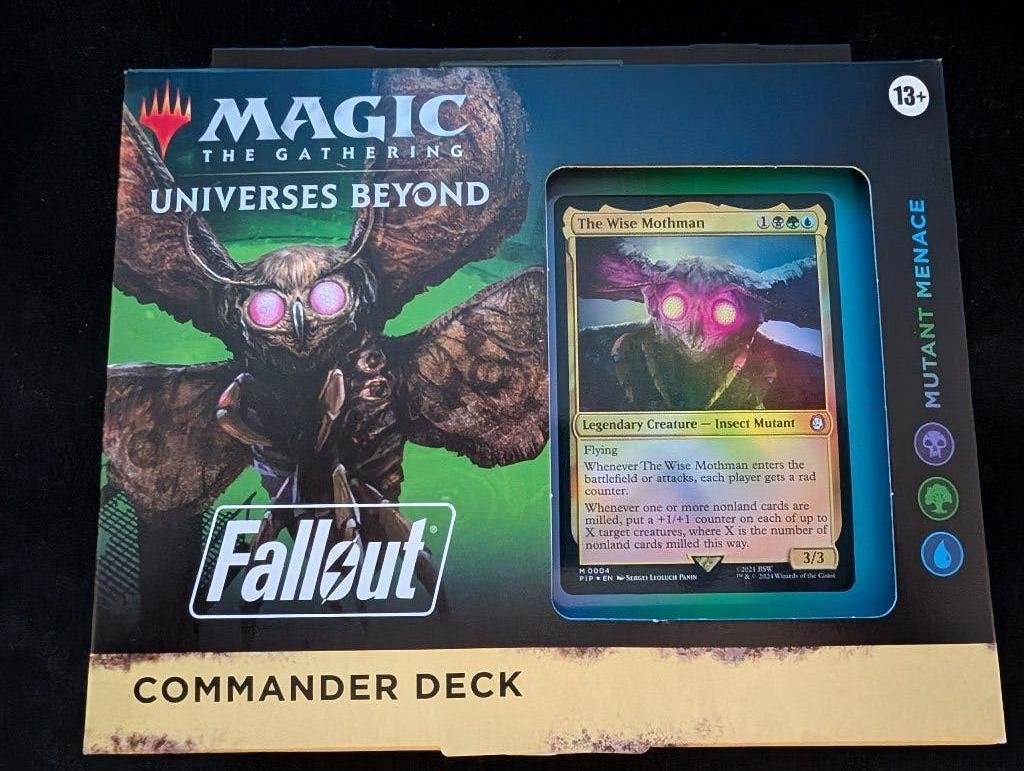 Fallout Commander Deck: Mutant Menace, Ophalen of Verzenden, Zo goed als nieuw, Speeldeck, Foil