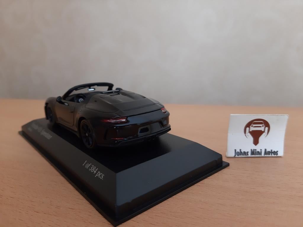 Porsche 911 Speedster 2019 black van Minichamps 1:43, Hobby en Vrije tijd, Modelauto's | 1:43, Minichamps, Auto, Nieuw, Ophalen of Verzenden