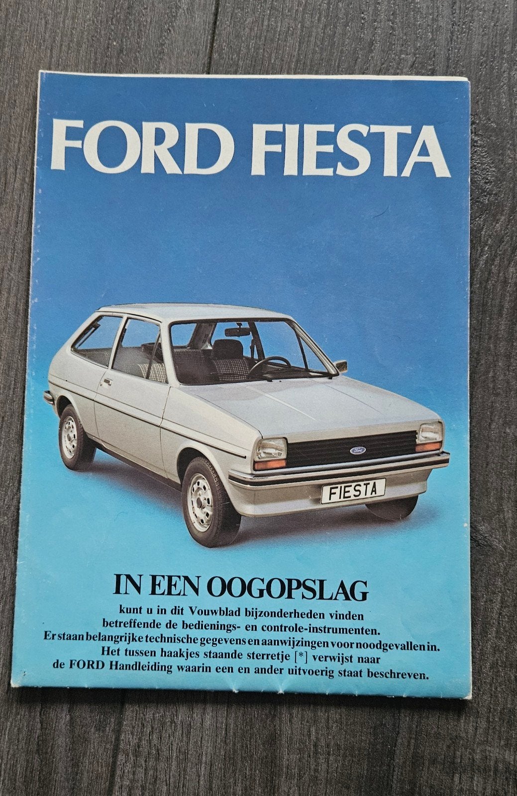 Handleiding Ford Fiesta in een oogopslag, 12/1979, Boeken, Ophalen of Verzenden, Zo goed als nieuw, Ford